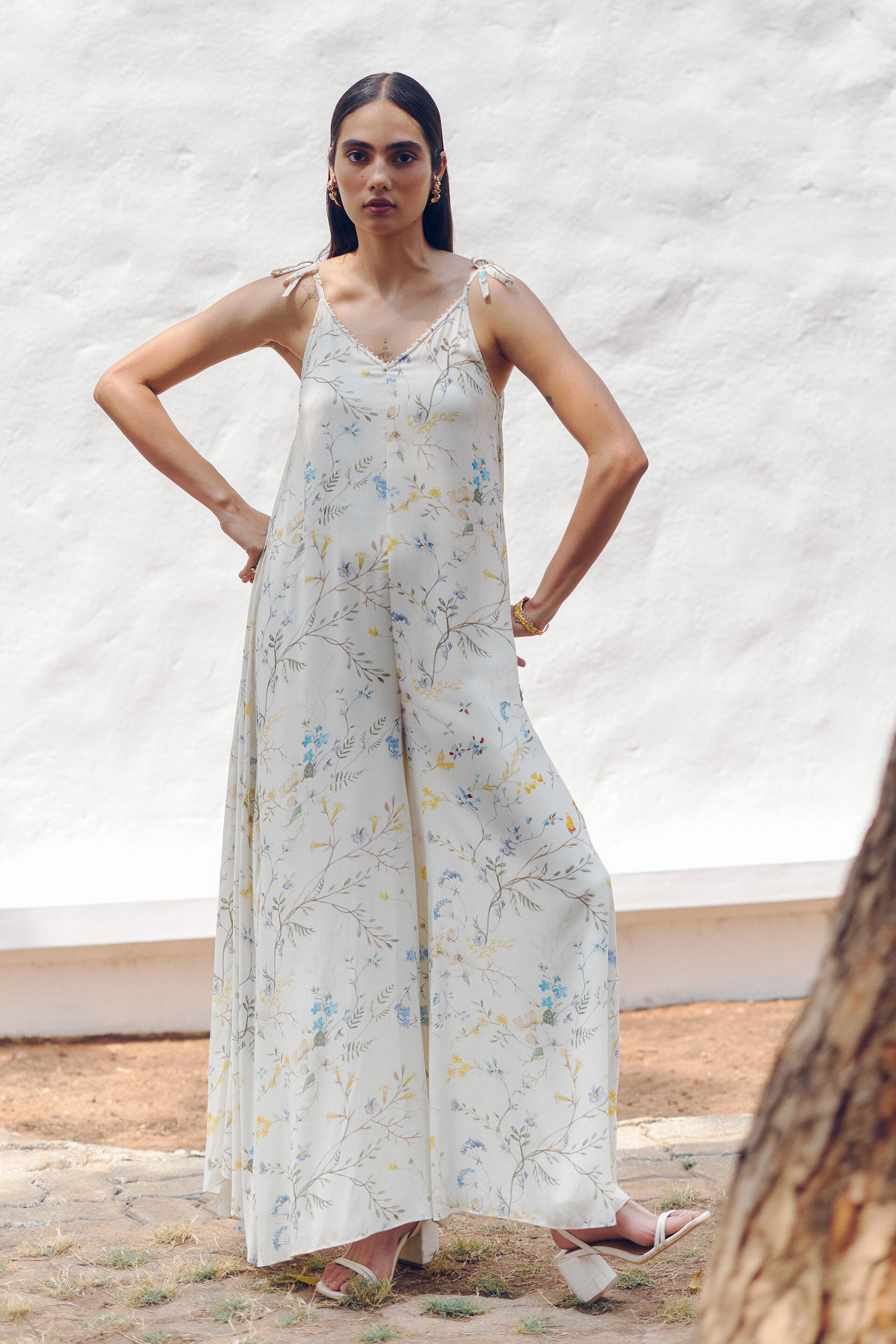 Neforio Jumpsuit, Cream, image 1